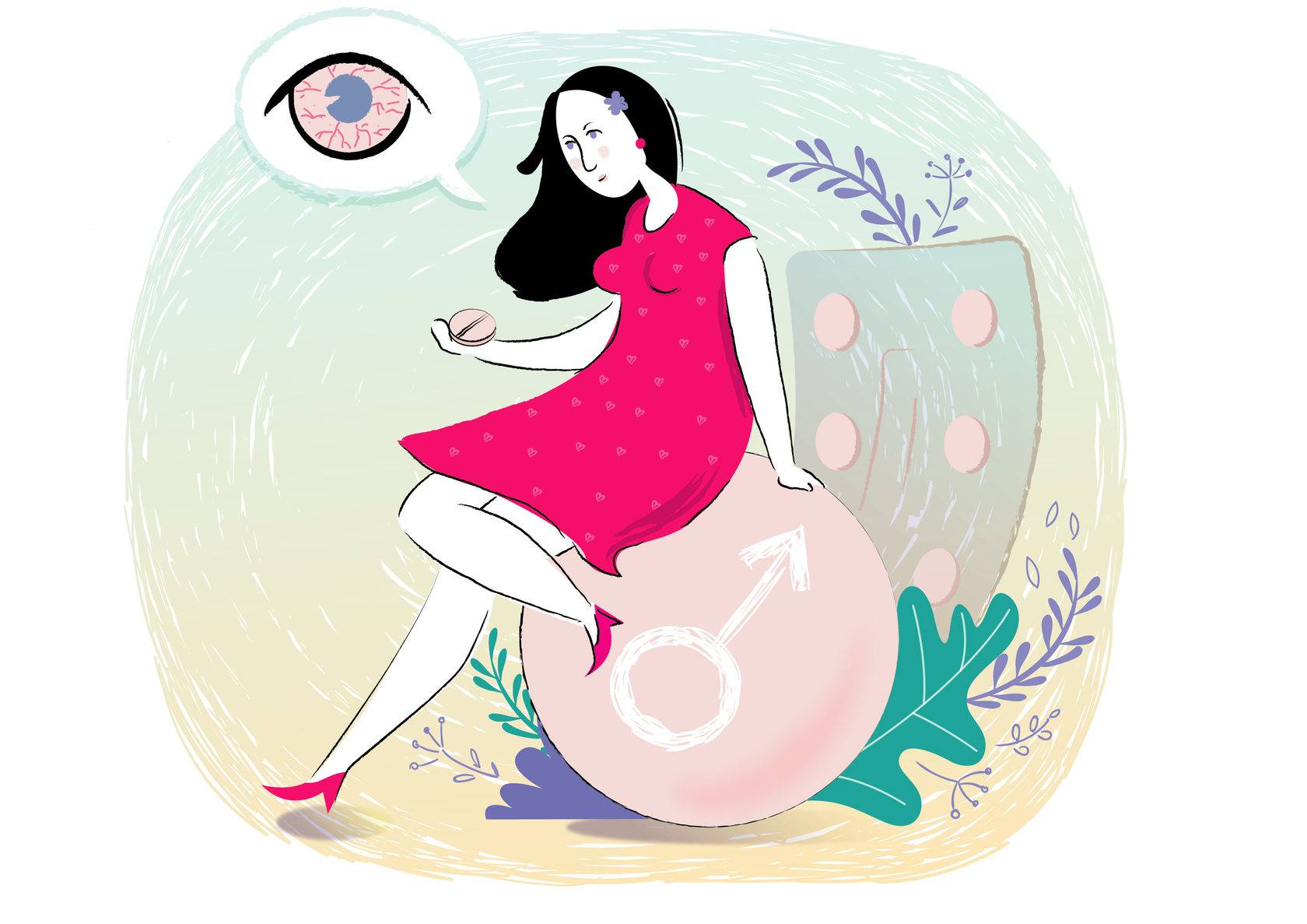 «Сухой глаз» и контрацептивы